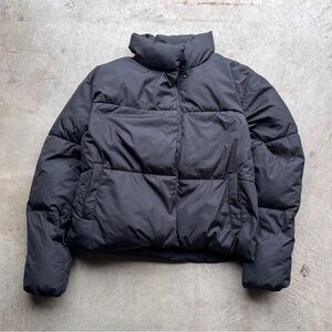 Old Navy Black Boxy Puffer Jacket